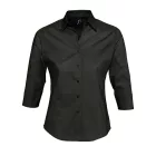 utt_so17010bl-xs SOL'S SO17010 SOL'S EFFECT - 3/4 SLEEVE STRETCH WOMEN'S SHIRT XS
