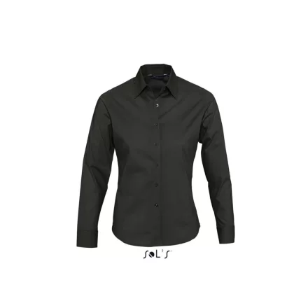 utt_so17015bl-2xl SOL'S SO17015 SOL'S EDEN - LONG SLEEVE STRETCH WOMEN'S SHIRT 2XL