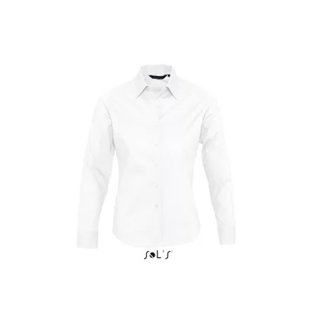 utt_so17015wh-m SOL'S SO17015 SOL'S EDEN - LONG SLEEVE STRETCH WOMEN'S SHIRT M