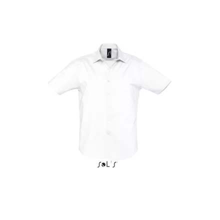 utt_so17030wh-l SOL'S SO17030 SOL'S BROADWAY - SHORT SLEEVE STRETCH MEN'S SHIRT L