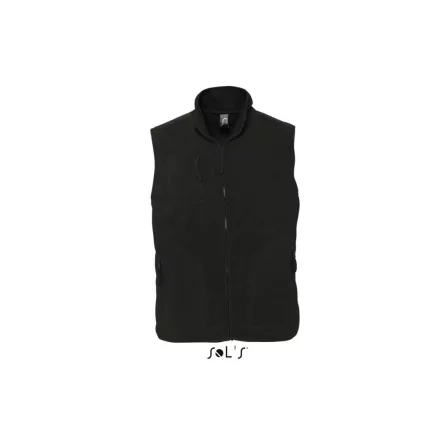 utt_so51000bl-s SOL'S SO51000 SOL'S NORWAY - UNISEX SLEEVELESS FLEECE CARDIGAN S
