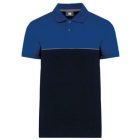 utt_wk210nv-ro-l Designed To Work WK210 UNISEX ECO-FRIENDLY TWO-TONE SHORT SLEEVE POLO SHIRT L