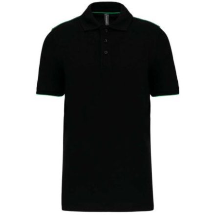 utt_wk270bl-kl-l Designed To Work WK270 MEN'S SHORT-SLEEVED CONTRASTING DAYTODAY POLO SHIRT L