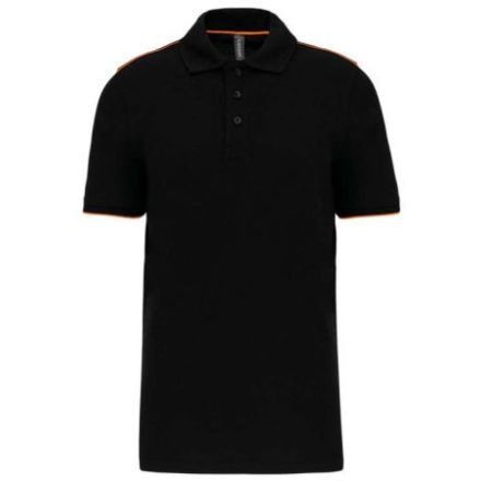 utt_wk270bl-or-3xl Designed To Work WK270 MEN'S SHORT-SLEEVED CONTRASTING DAYTODAY POLO SHIRT 3XL