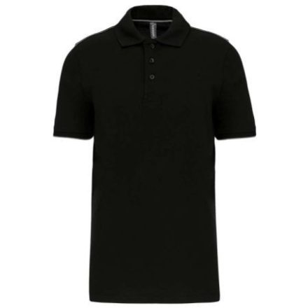 utt_wk270bl-si-4xl Designed To Work WK270 MEN'S SHORT-SLEEVED CONTRASTING DAYTODAY POLO SHIRT 4XL