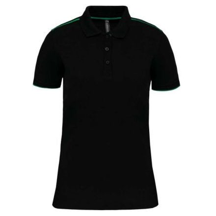 utt_wk271bl-kl-l Designed To Work WK271 LADIES' SHORT-SLEEVED CONTRASTING DAYTODAY POLO SHIRT L