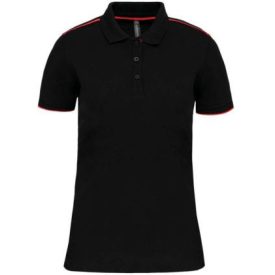   utt_wk271bl-re-xs Designed To Work WK271 LADIES' SHORT-SLEEVED CONTRASTING DAYTODAY POLO SHIRT XS