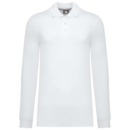 utt_wk276wh-l Designed To Work WK276 MEN'S LONG-SLEEVED POLO SHIRT L