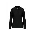 utt_wk277bl-m Designed To Work WK277 LADIES' LONG-SLEEVED POLO SHIRT M