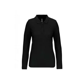   utt_wk277bl-xs Designed To Work WK277 LADIES' LONG-SLEEVED POLO SHIRT XS