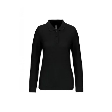 utt_wk277bl-xs Designed To Work WK277 LADIES' LONG-SLEEVED POLO SHIRT XS