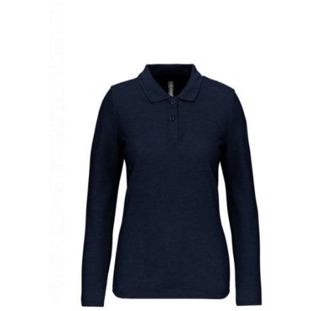 utt_wk277nv-l Designed To Work WK277 LADIES' LONG-SLEEVED POLO SHIRT L