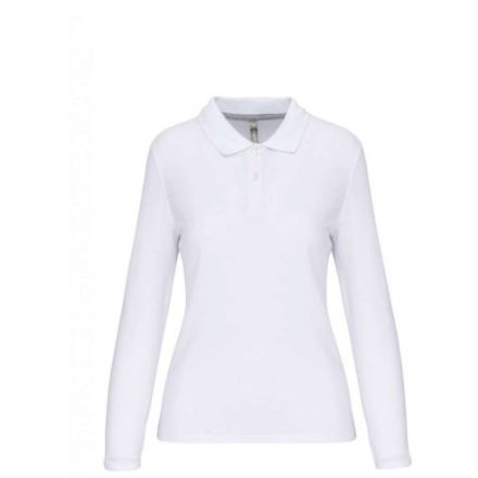 utt_wk277wh-s Designed To Work WK277 LADIES' LONG-SLEEVED POLO SHIRT S