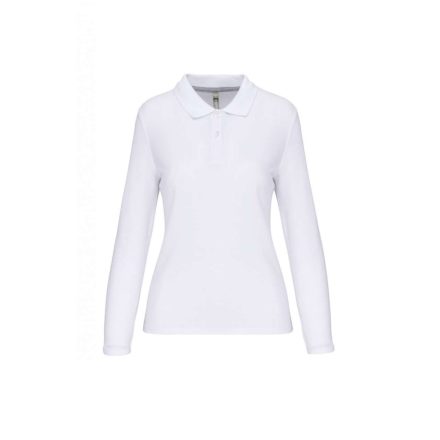 utt_wk277wh-xl Designed To Work WK277 LADIES' LONG-SLEEVED POLO SHIRT XL