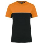 utt_wk304bl-or-m Designed To Work WK304 UNISEX ECO-FRIENDLY SHORT SLEEVE TWO-TONE T-SHIRT M