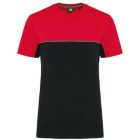 utt_wk304bl-re-s Designed To Work WK304 UNISEX ECO-FRIENDLY SHORT SLEEVE TWO-TONE T-SHIRT S