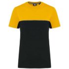 utt_wk304bl-ye-4xl Designed To Work WK304 UNISEX ECO-FRIENDLY SHORT SLEEVE TWO-TONE T-SHIRT 4XL