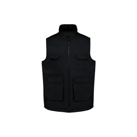 utt_wk607bl-3xl Designed To Work WK607 UNISEX PADDED MULTI-POCKET POLYCOTTON VEST 3XL