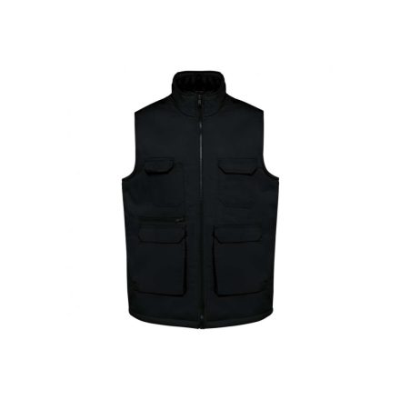 utt_wk607bl-4xl Designed To Work WK607 UNISEX PADDED MULTI-POCKET POLYCOTTON VEST 4XL