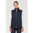 utt_wk607nv-2xl Designed To Work WK607 UNISEX PADDED MULTI-POCKET POLYCOTTON VEST 2XL