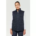 utt_wk607nv-xl Designed To Work WK607 UNISEX PADDED MULTI-POCKET POLYCOTTON VEST XL