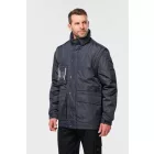 utt_wk6106bl-m Designed To Work WK6106 DETACHABLE-SLEEVED WORKWEAR PARKA M