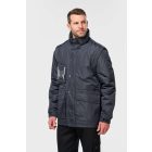 utt_wk6106bl-s Designed To Work WK6106 DETACHABLE-SLEEVED WORKWEAR PARKA S