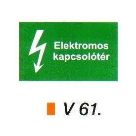 Elektromos kapcsolótér v 61